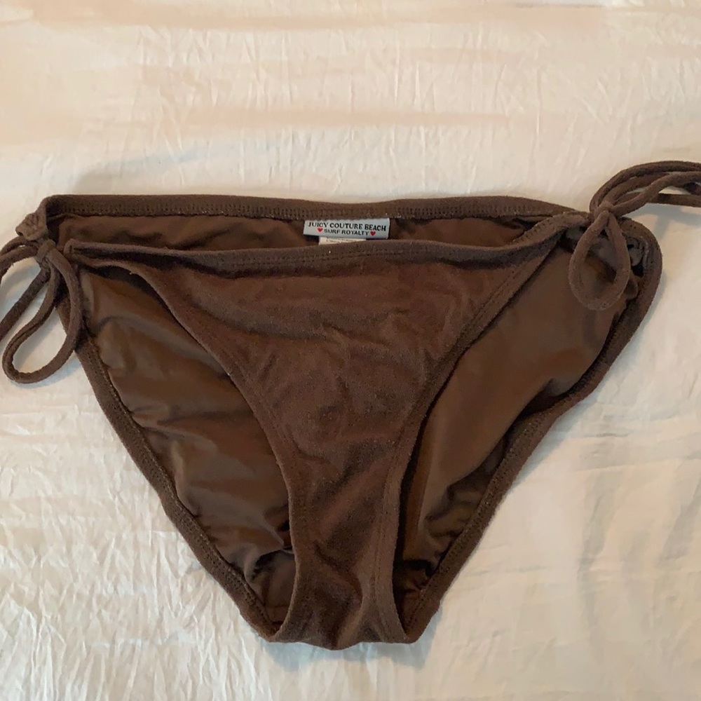 Juicy Couture brown terry cloth bikini bottoms